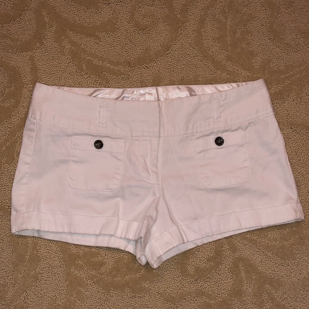 White Charlotte Russe shorts, size 6
